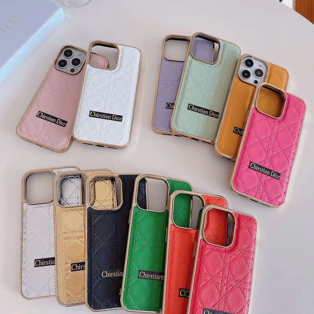 ディオール iPhone15 Pro/14 Proケース カナージュ柄 DIOR