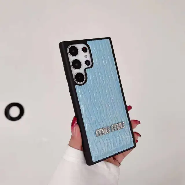 ミュウミュウ Galaxy S23 Ultraケース マテラッセ風