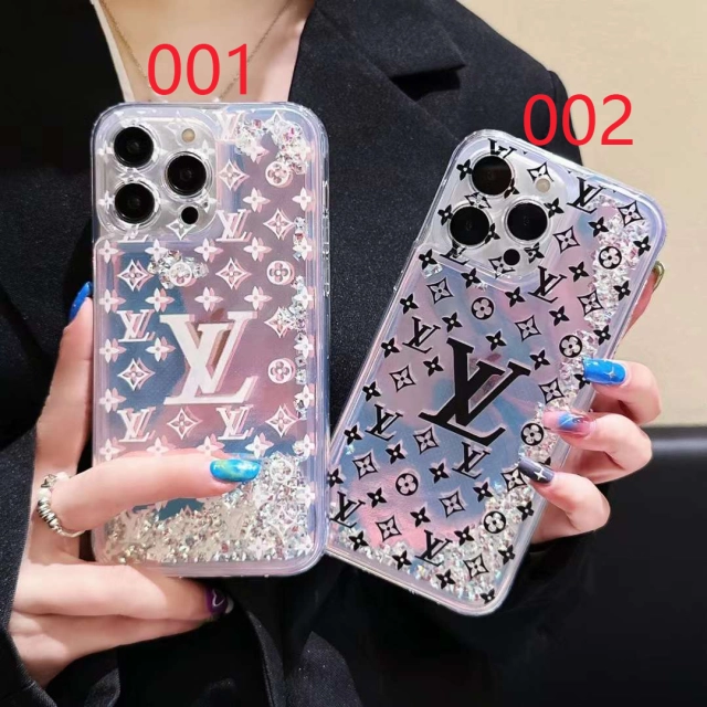 ルイヴィトン iPhone15 Pro Max/14 Proケース ラメ入り VUITTON 