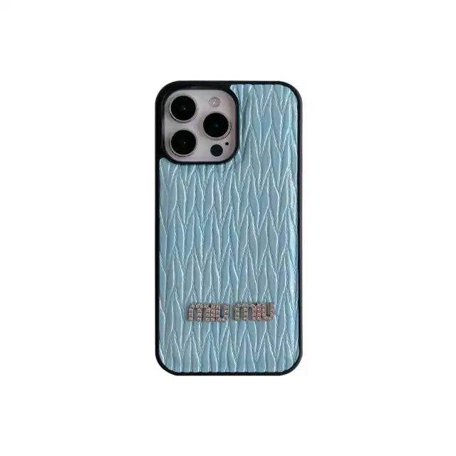 Miu Miu iPhone 14ケース ロゴ付き