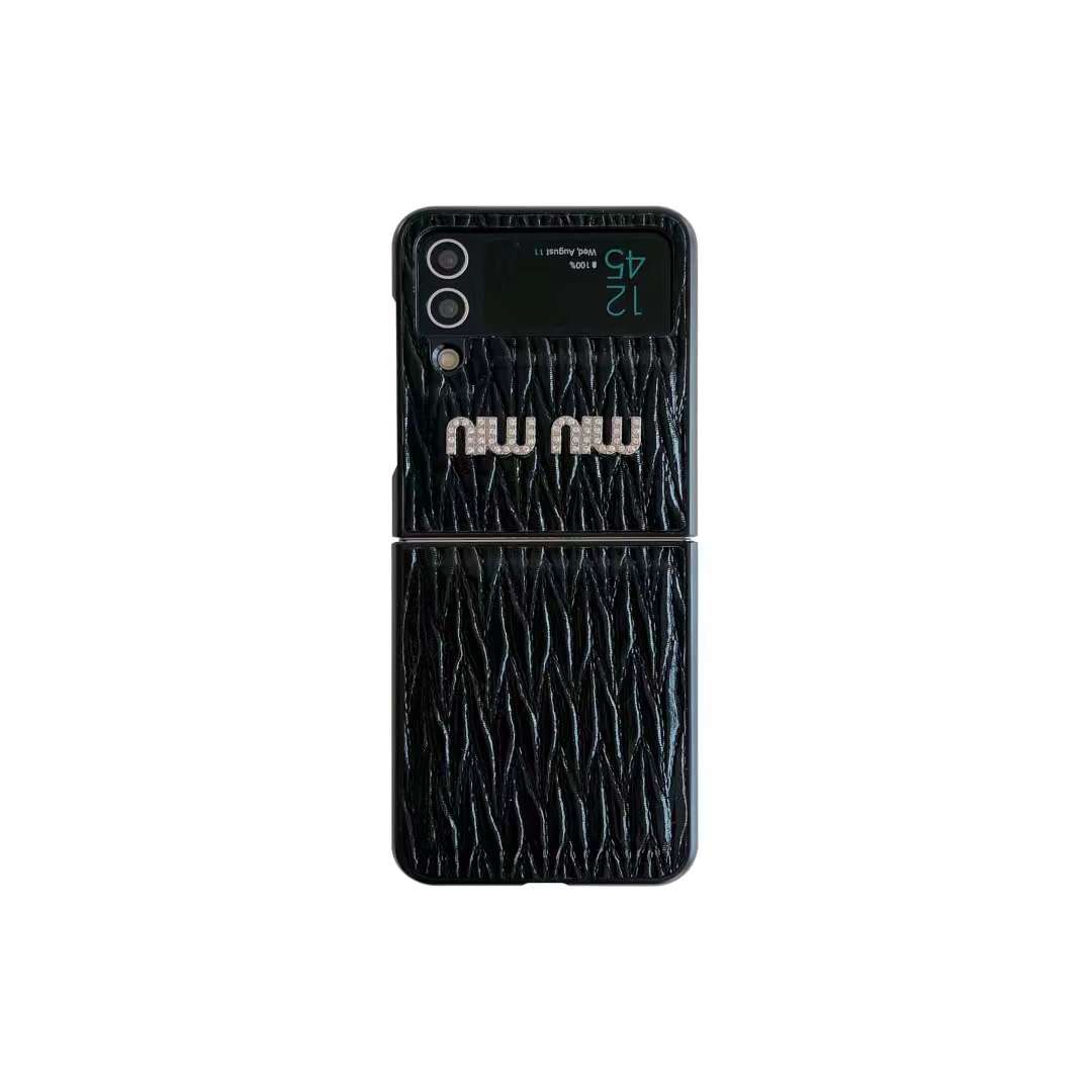 ミュウミュウ Galaxy Z Flip4 Flip5ケース 定番 MIUMIU Galaxy Z