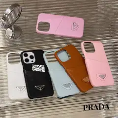 プラダ iPhone15 Pro/14 Proケース カードポケット付き PRADA iPhone15 