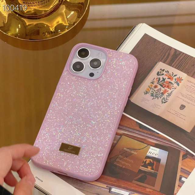 スワロフスキー iPhone14 ProMaxケース キラキラ