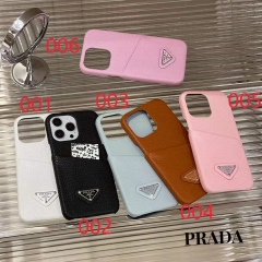 プラダ iPhone15 Pro/14 Proケース カードポケット付き PRADA iPhone15 