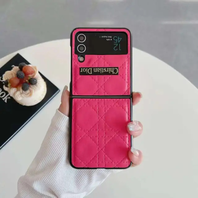 ディオール Galaxy Z Flip4ケース カナージュ柄