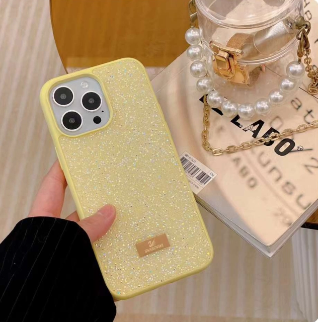スワロフスキー iPhone15/14 ProMaxケース キラキラ SWAROVSKI 