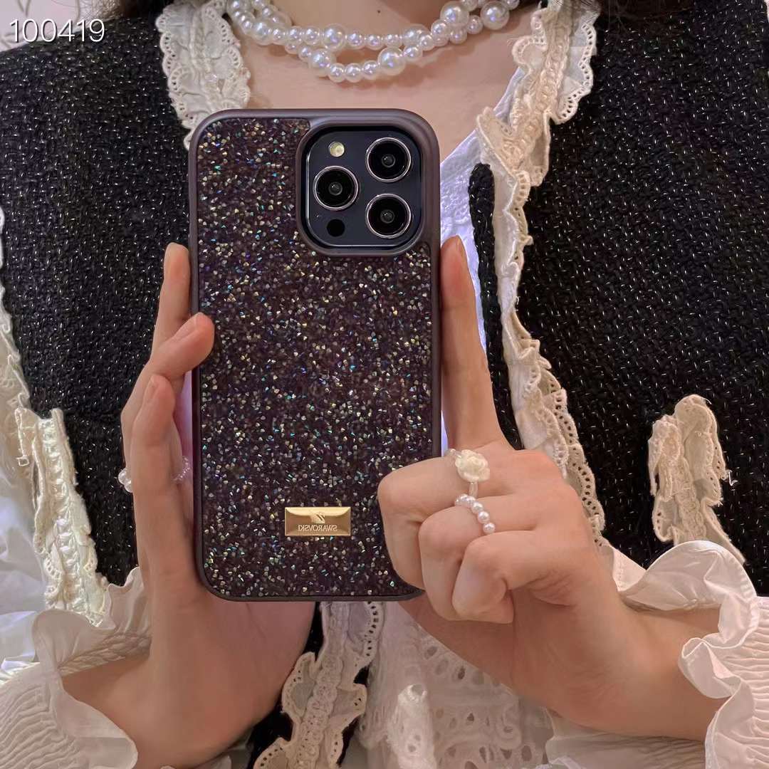 スワロフスキー iPhone15/14 ProMaxケース キラキラ SWAROVSKI 