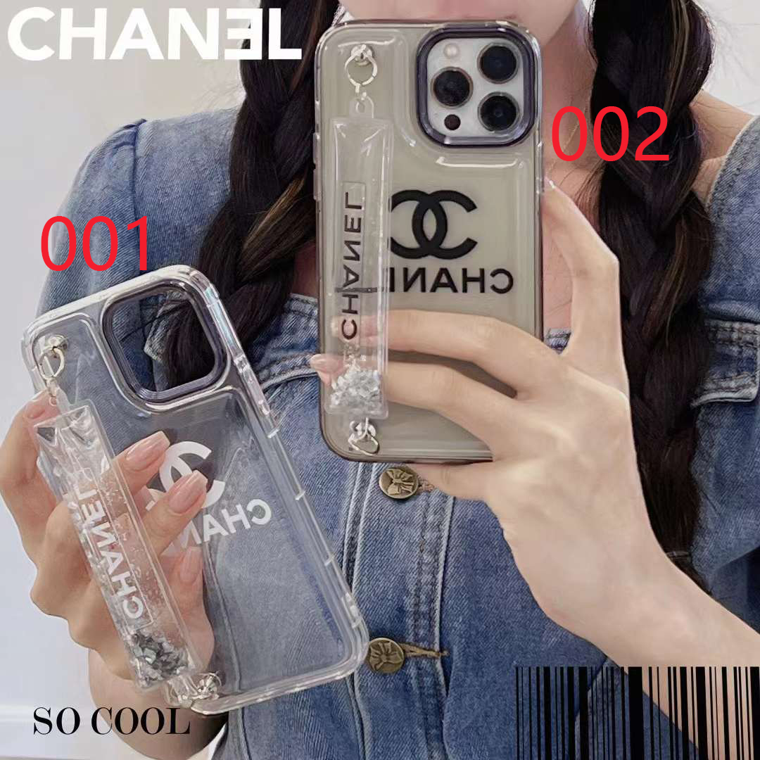 シャネル iPhone15 Pro/14 Proケース ベルト付き CHANEL iPhone15/14