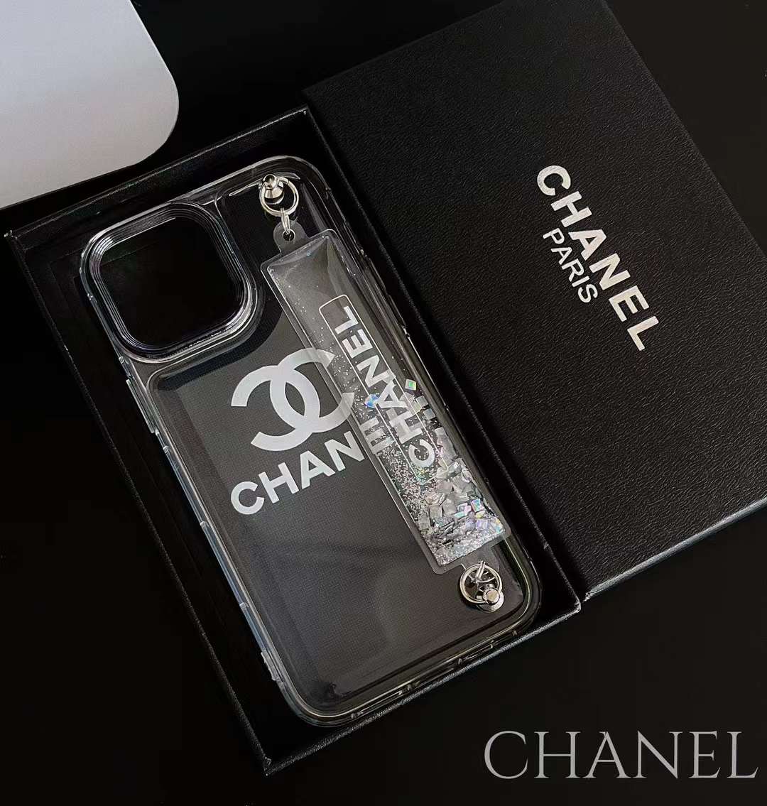 シャネル iPhone15 Pro/14 Proケース ベルト付き CHANEL iPhone15/14