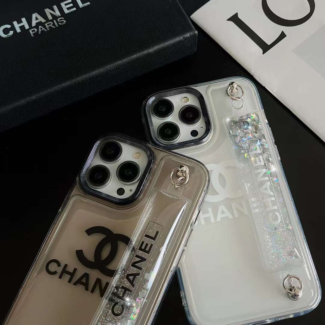 シャネル iPhone15 Pro/14 Proケース ベルト付き CHANEL iPhone15/14