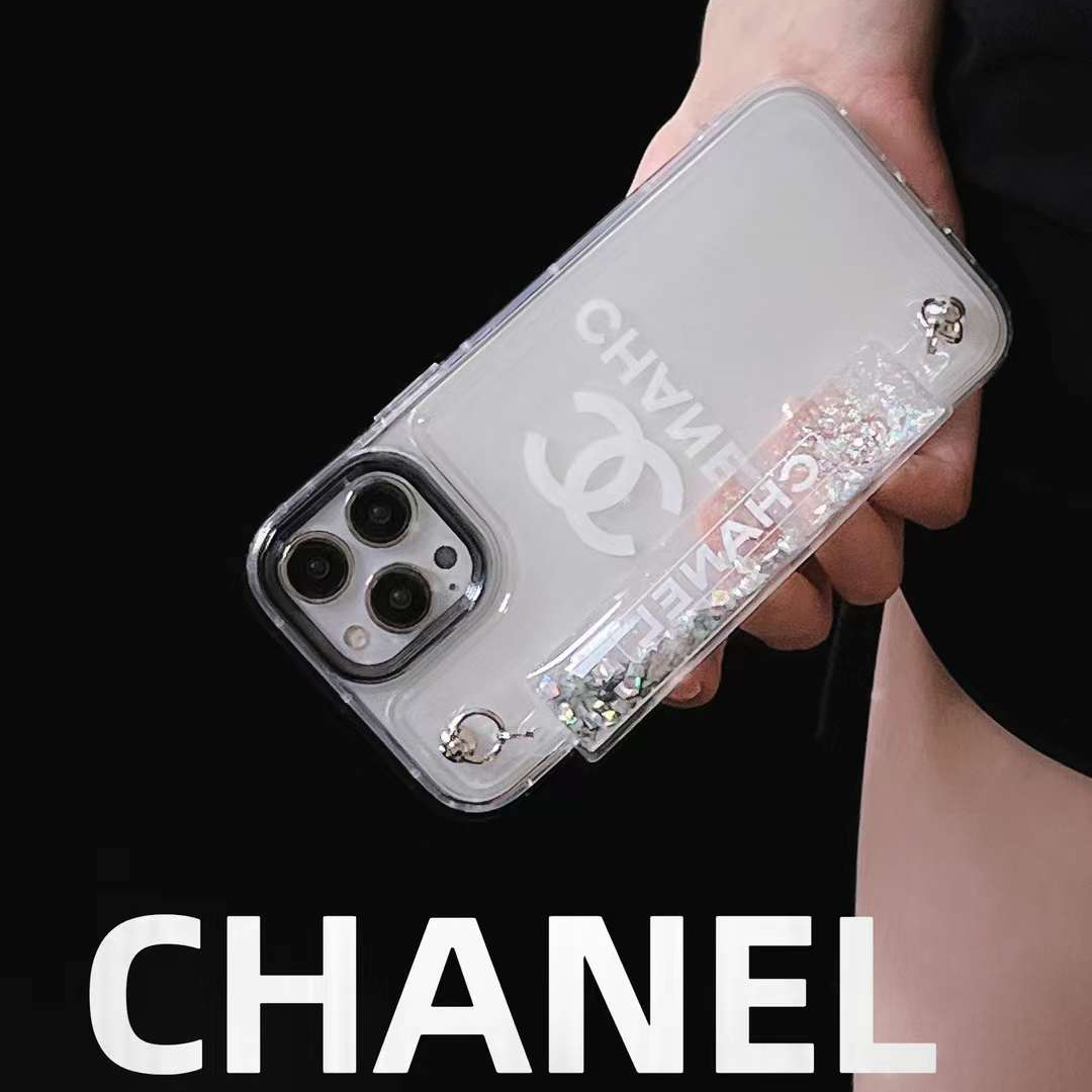 シャネル iPhone15 Pro/14 Proケース ベルト付き CHANEL iPhone15/14 