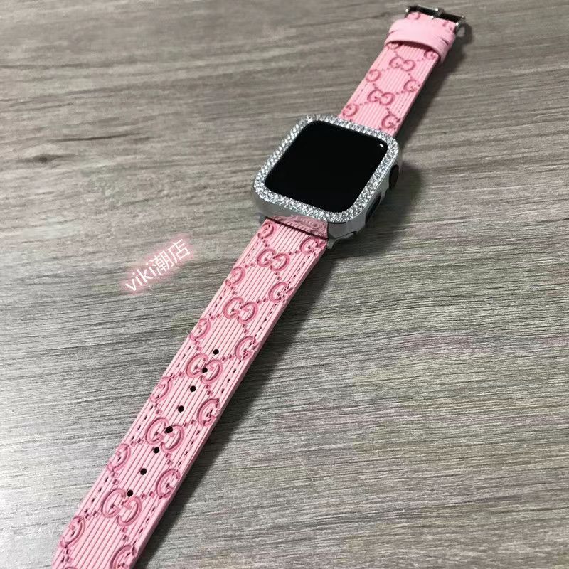 グッチ アップルウォッチバンド キラキラ 框 GUCCI Apple Watch 腕時計