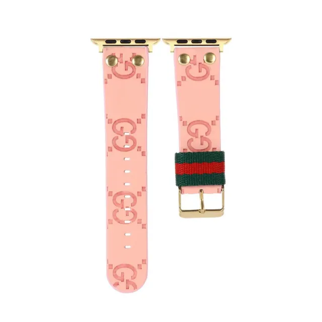 Apple Watchバンド グッチ アップルウォッチバンド GGキャンパス 腕時計ベルト かわいい GUCCI ウォッチバンド シリコン エレガント 10色 メンズ レディース 人気替えバンド おすすめ