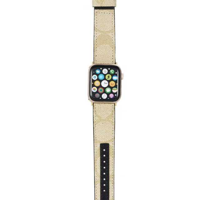 寇弛表带适配Apple Watch苹果手表带PU皮iwatch40/42/44/45mm通用