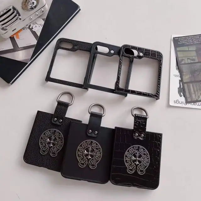クロムハーツ Galaxy Z Flip4ケース 黒