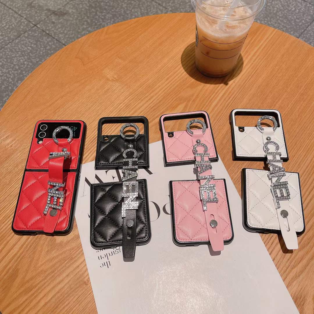 シャネル ギャラクシーZ Flip5/4/3ケース 折りたたみ型 カード