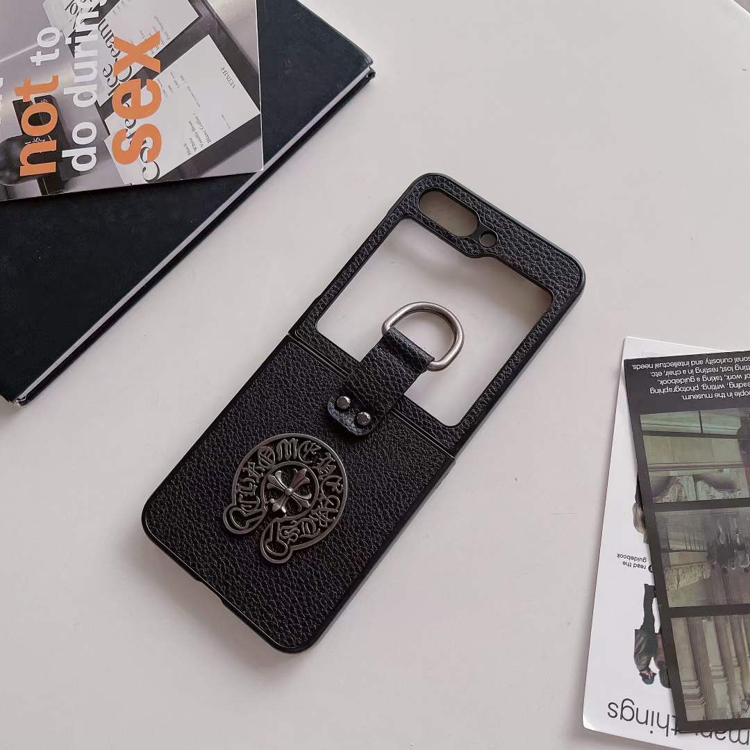 【超美品】クロムハーツ　ケース クロムハーツChrome Heartsブランドgalaxy z flip 6 fold5 4