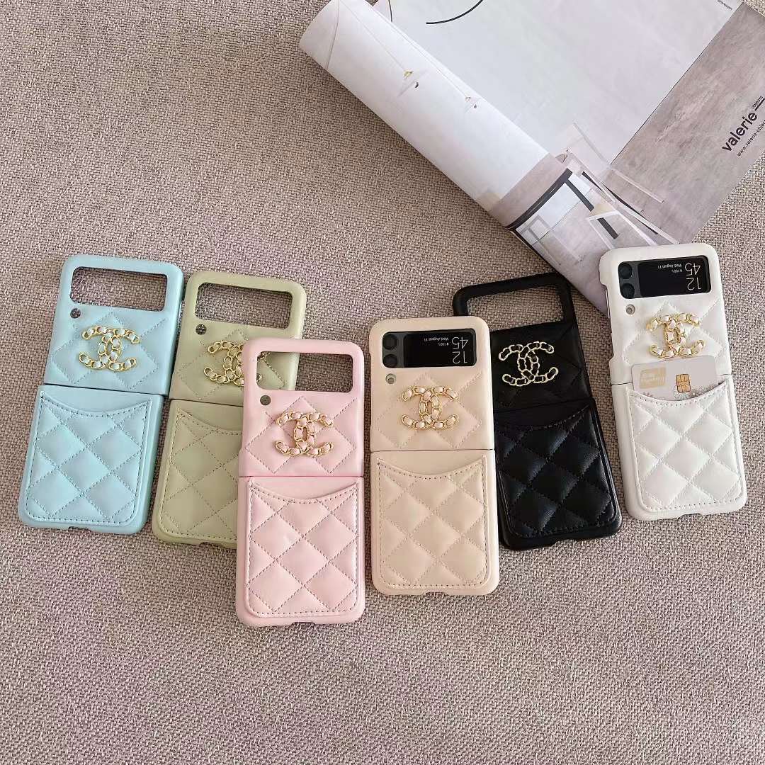 まとめ買いでお得 シャネル カード 折りたたみ型 Flip5/4/3ケース ギャラクシーZ 小物