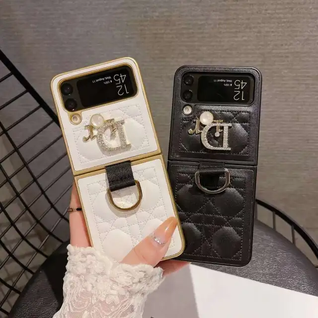 ディオール Galaxy Z Filp5ケース 折り畳みカバー