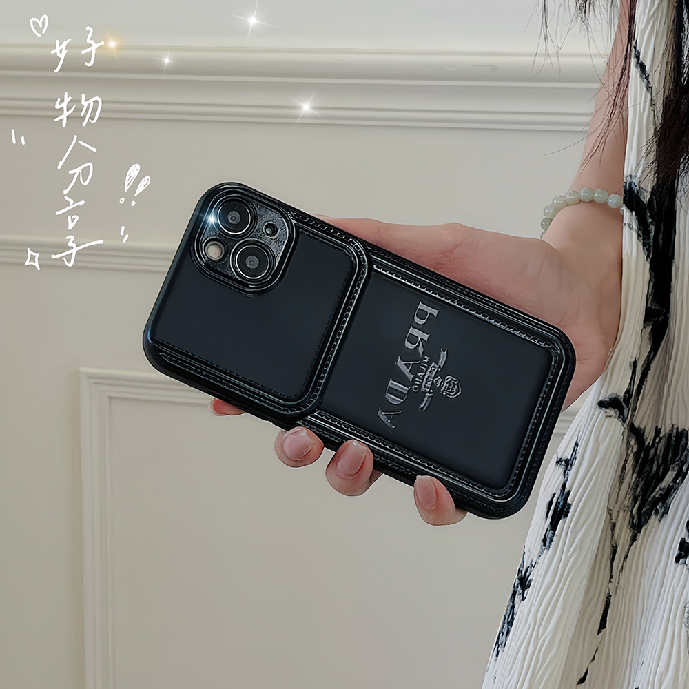 プラダ iPhone15ケース ブラック iPhone15 Pro Maxケース Prada