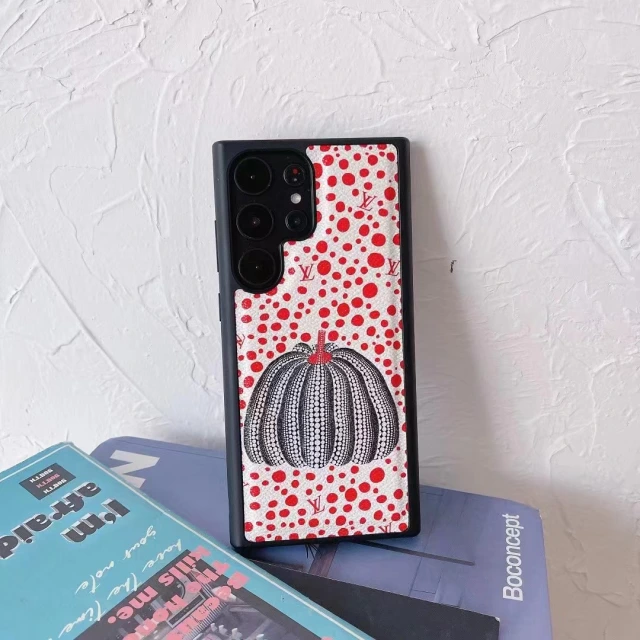 草間彌生 Galaxy S24 Plusケース かぼちゃ