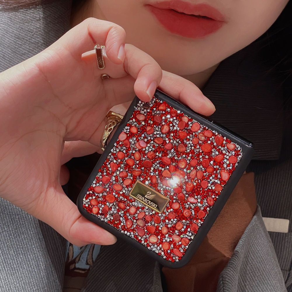 スワロフスキー Galaxy Z Flip5ケース キラキラ ギャラクシー Z Flip4