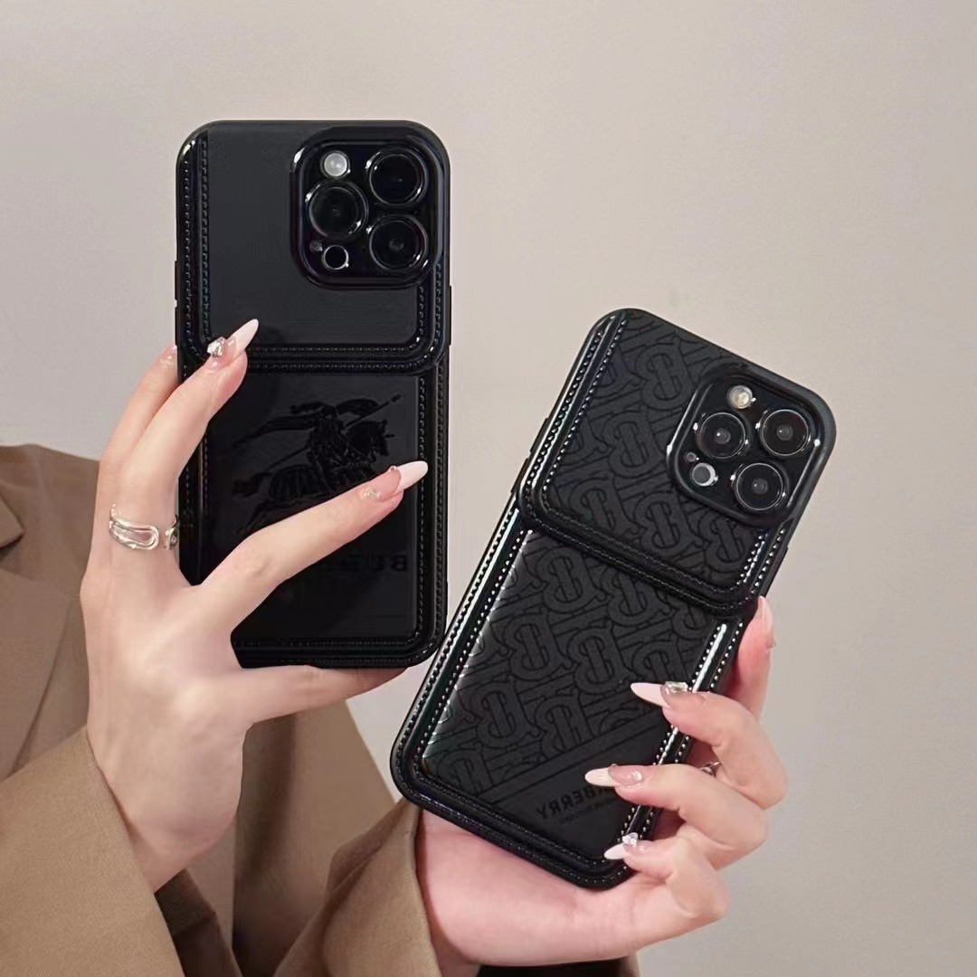 バーバリー iPhone15/15pro/15promaxケース ブラック 芸能人愛用 Burberryブランド cocobuyee通販