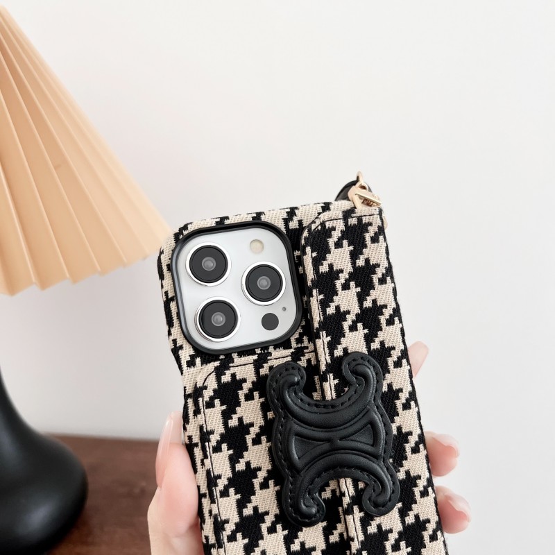 セリーヌ iPhone15 15pro 15promaxケース ショルダースマホ