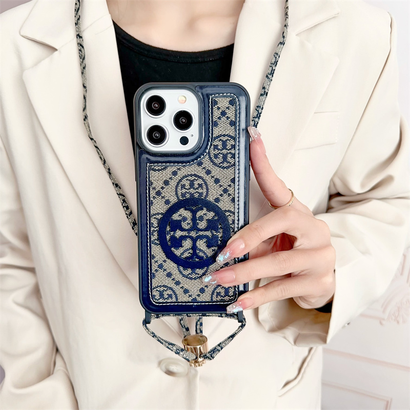 人気色 トリーバーチ iPhone12 スマホケースTORY BURCH デニム