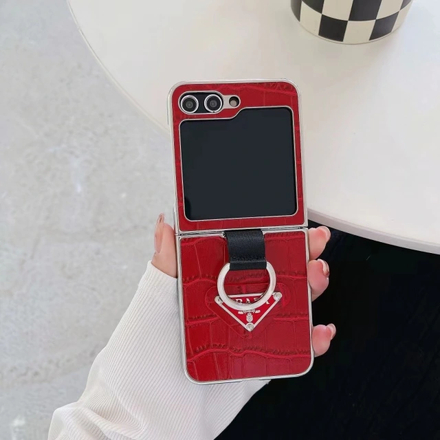 プラダ Galaxy Z Flip5ケース リング付き