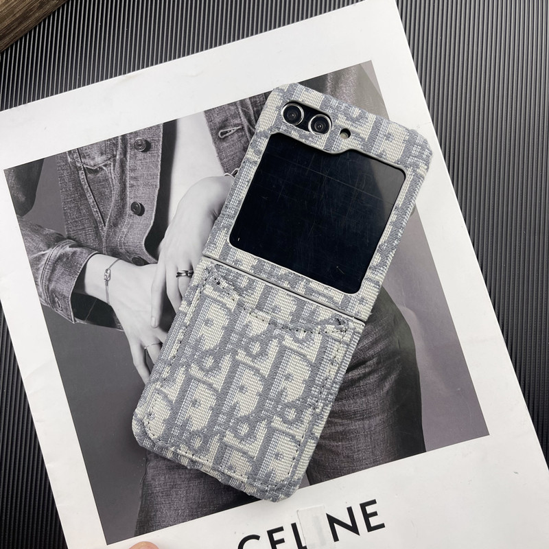 ディオール Galaxy Z Flip5ケース 折りたたみカバー カード入れ Dior 
