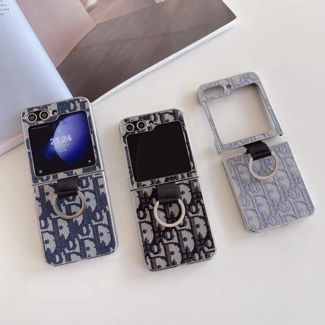 ディオール Galaxy Z Flip5ケース 折り畳みカバー