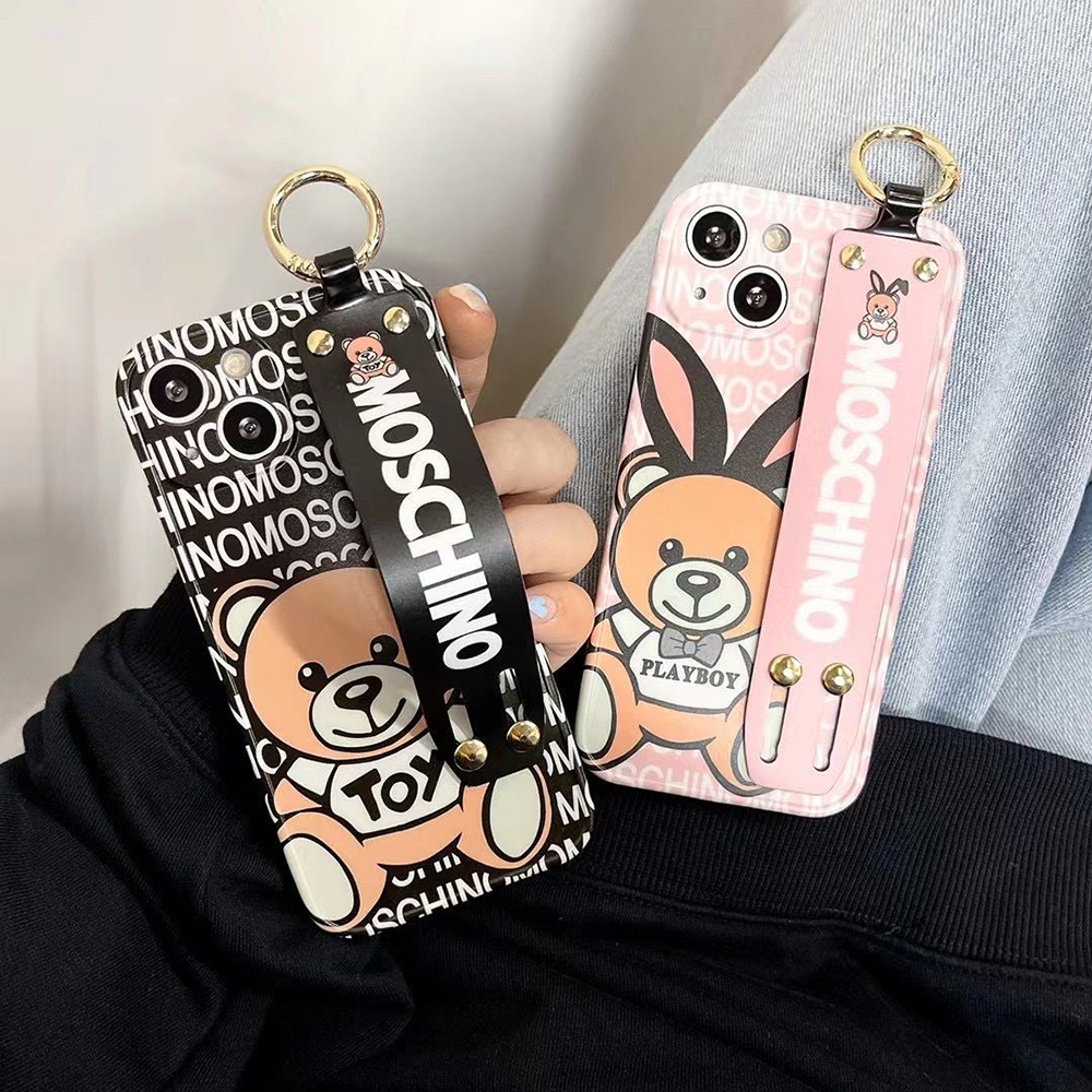 モスキーノ iPhone15 Pro Maxケース テディベア Moschino アイフォン15 ...