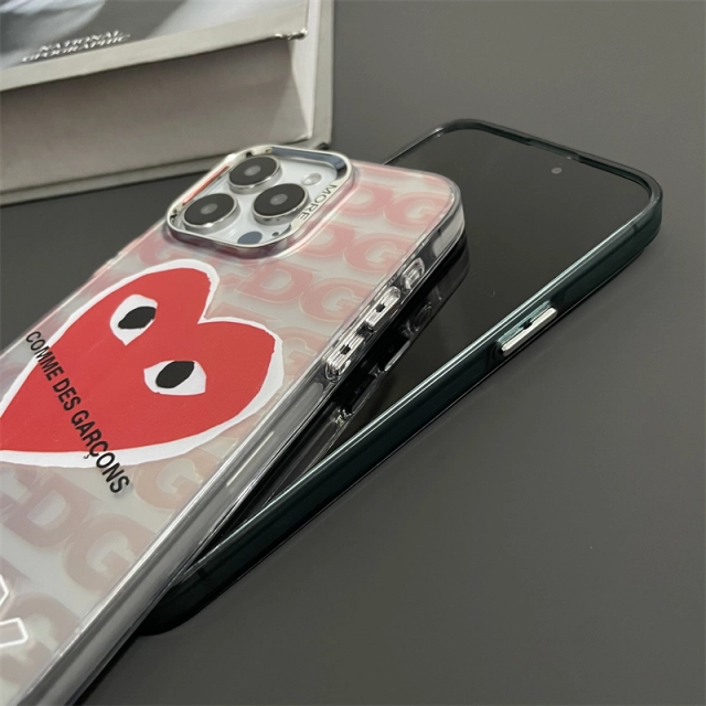 コムデギャルソン iPhone15 Pro Maxケース かわいい COMME des GARCO 