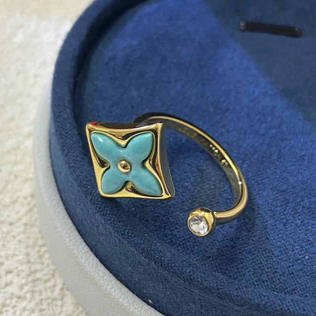 ヴィトン 指輪 バーグ・ルイゼット LOUIS VUITTON オープンリング モノグラム フラワー ルイビトン リング お洒落フリーサイズ 個性的 コピー 新作 ゴールド シルバー 全2色