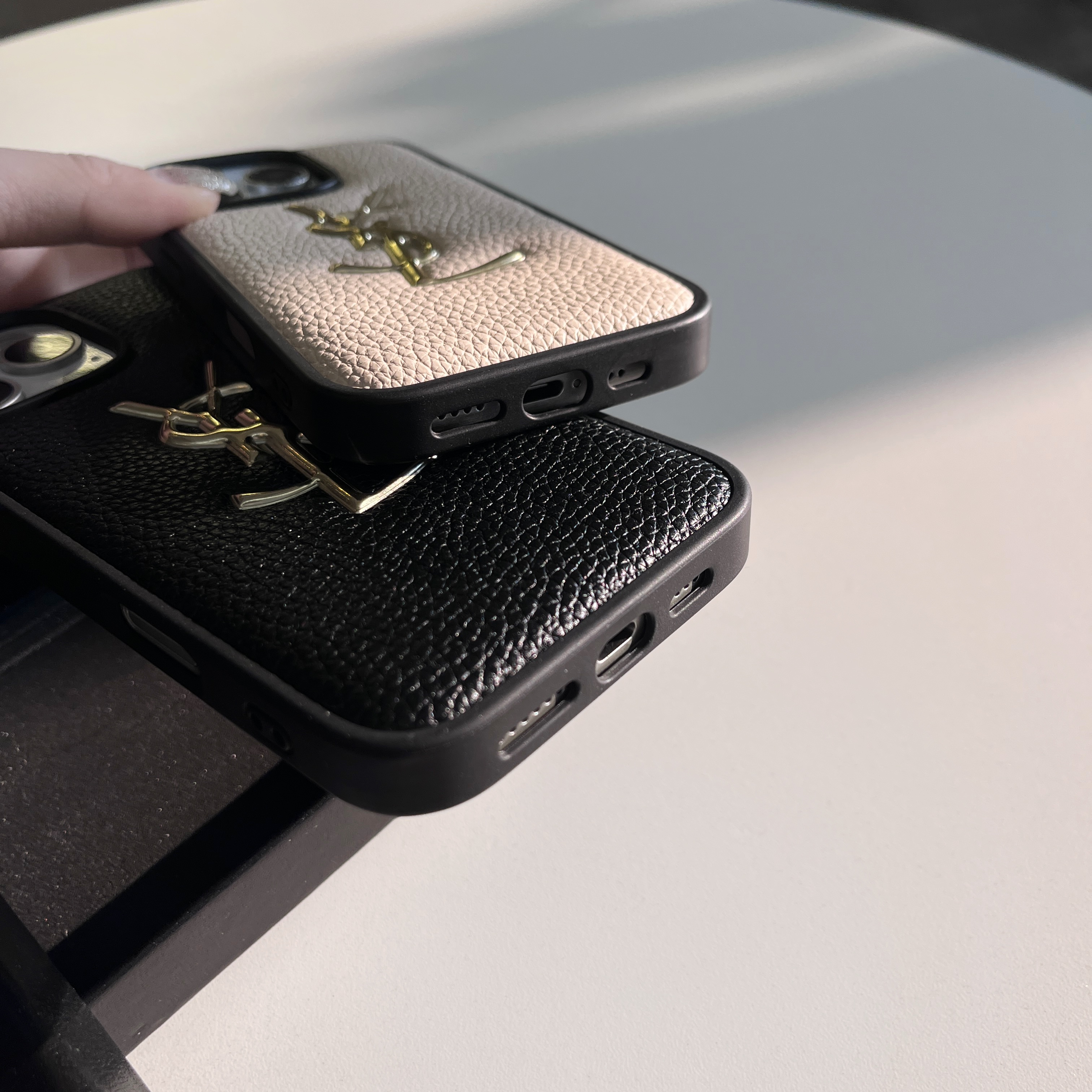 サンローラン iPhone16 Pro Maxケース ライチスキン YSL iPhone16