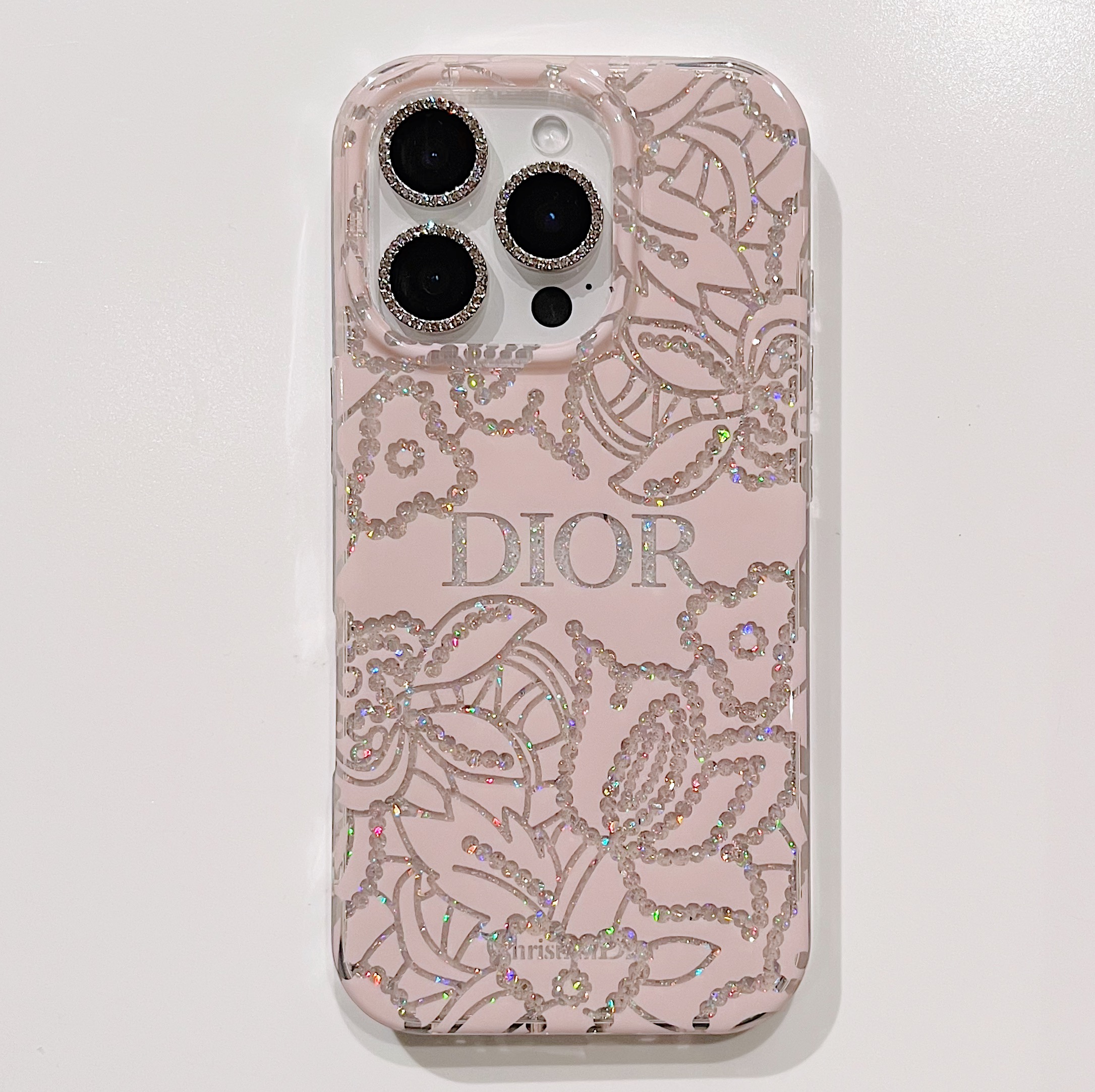 Dior iPhone16 Pro Maxケース ラメ入り ディオール iPhone16 Proカバー