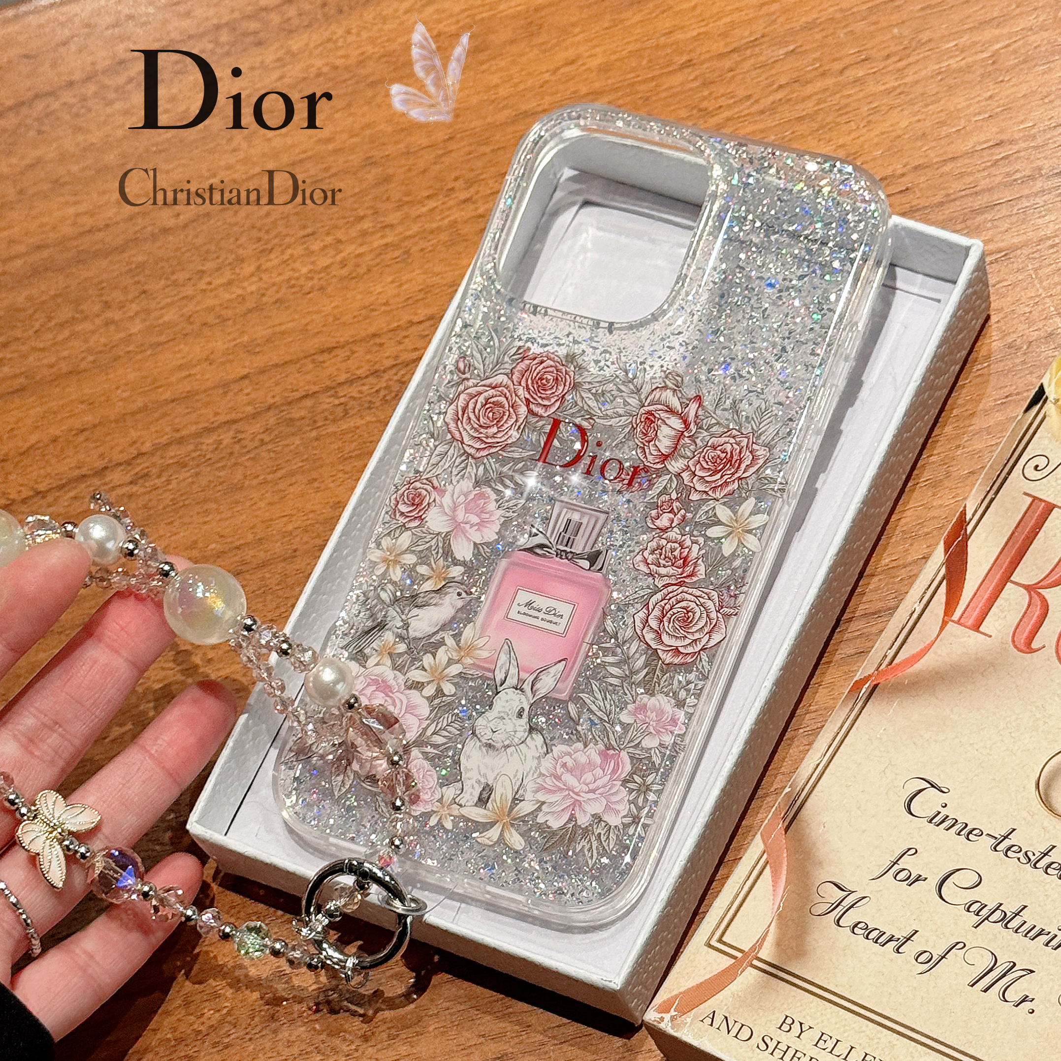 iPhone15ケース　 Dior 水色 ディオール iphone16ケース dior スマホケース iphone15/14pro