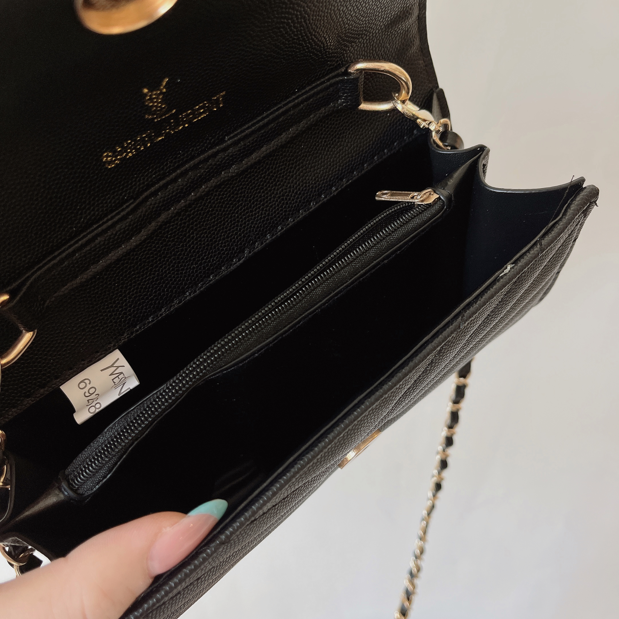 サンローラン ショルダーバッグ おしゃれ 斜め掛け YSL チェーン 