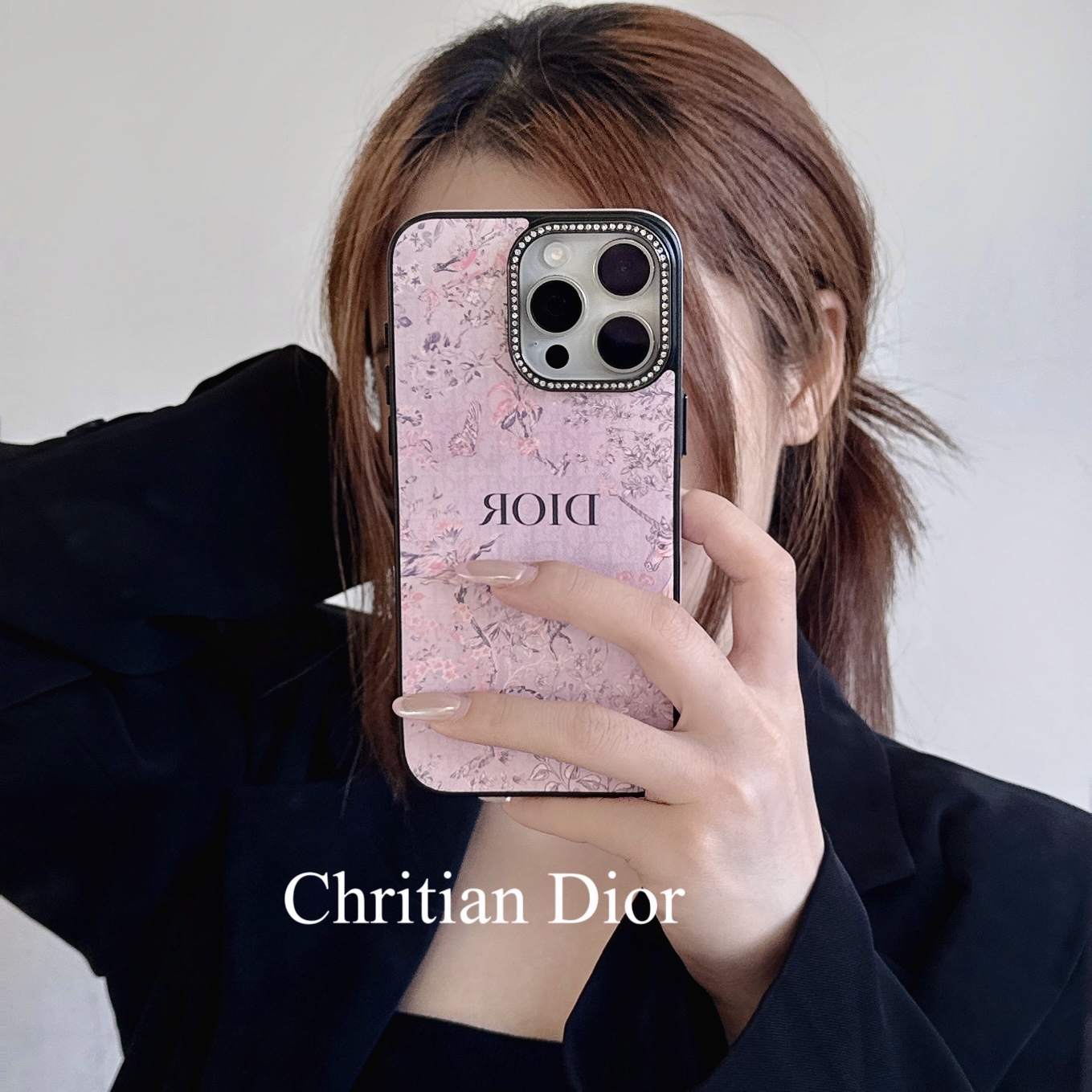 Dior iPhone16proMAX ケース ピンク ディオール ディオール iPhone17 