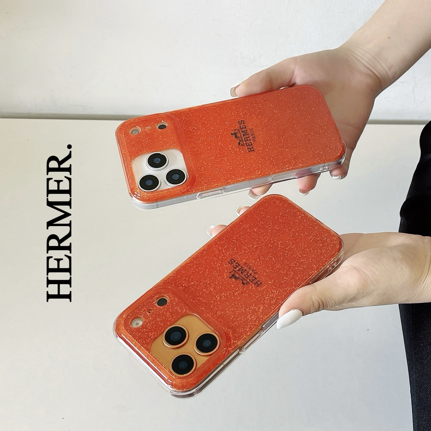 エルメス iPhone17 Pro Maxケース オレンジ 鮮やか Hermes iPhone17