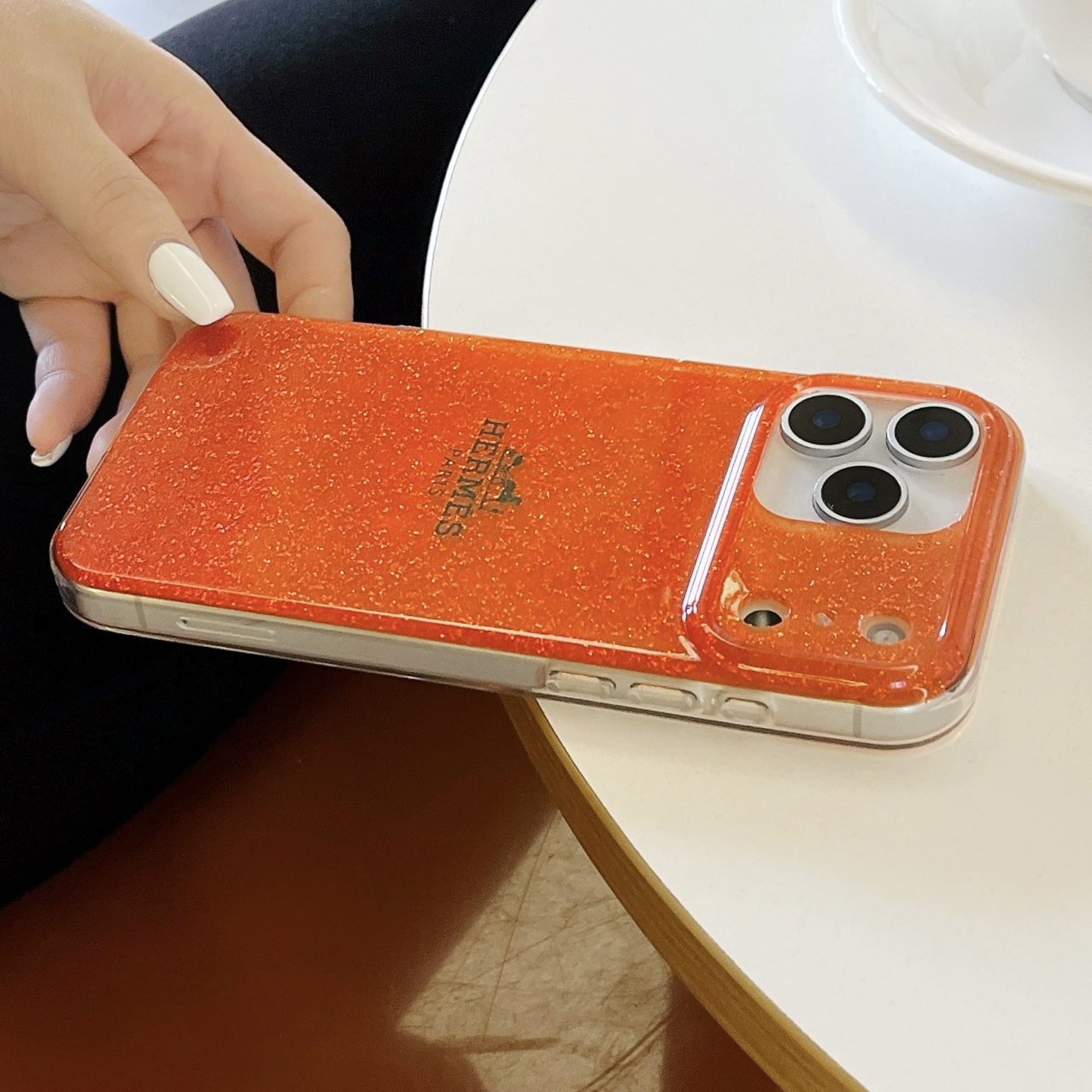 エルメス iPhone17 Pro Maxケース オレンジ 鮮やか Hermes iPhone17