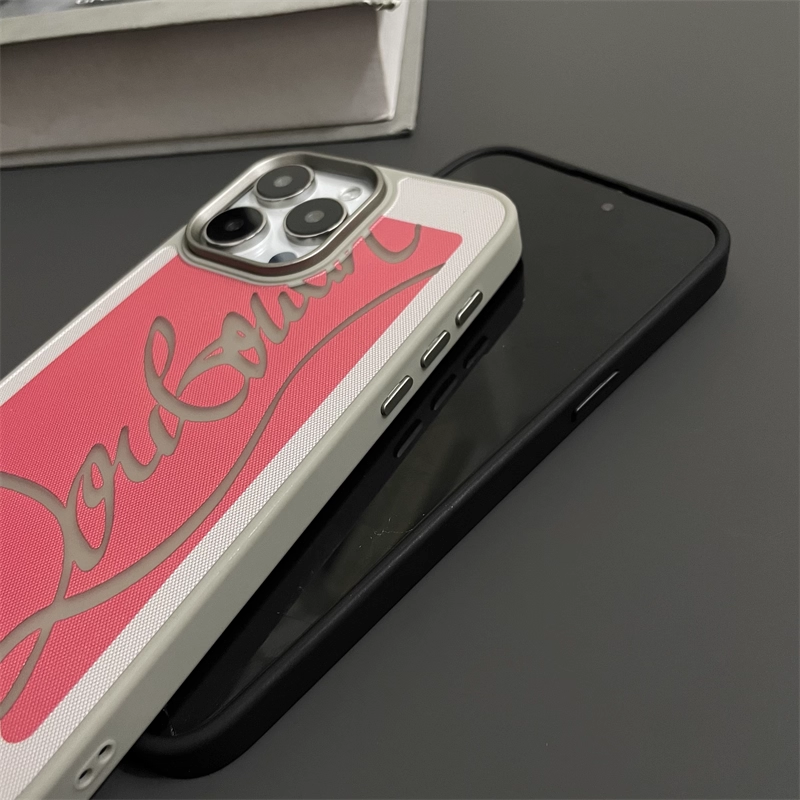 クリスチャン ルブタン iPhone16 Pro Maxケース マッド レザーテイスト