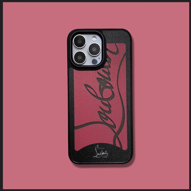 クリスチャンルブタン Louboutin iPhone16Pro レッドケース クリスチャン ルブタン iPhone16 Pro Maxケース マッド レザーテイスト