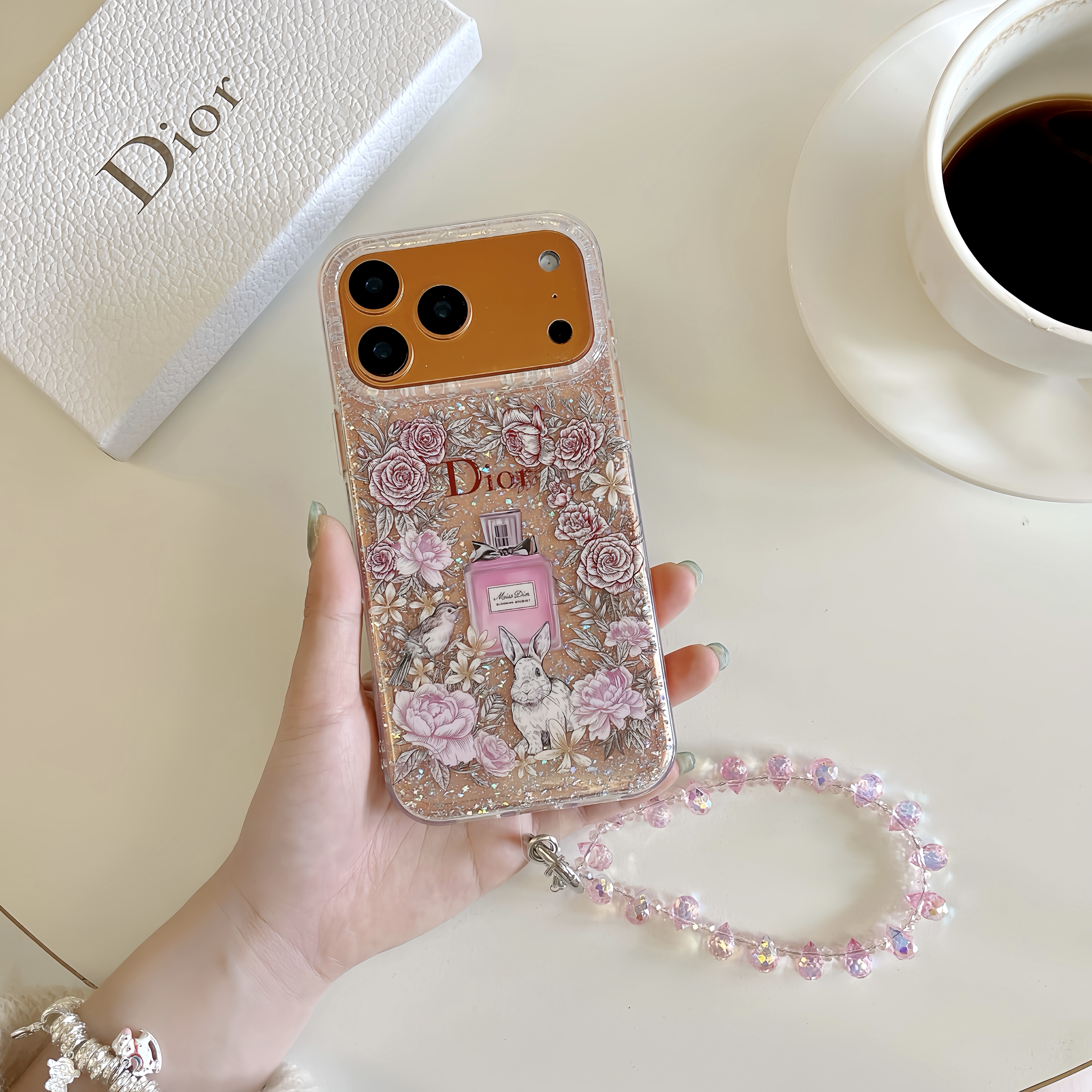 クリスチャン ディオール iPhone17 Pro Maxケース 花モチーフ 春の
