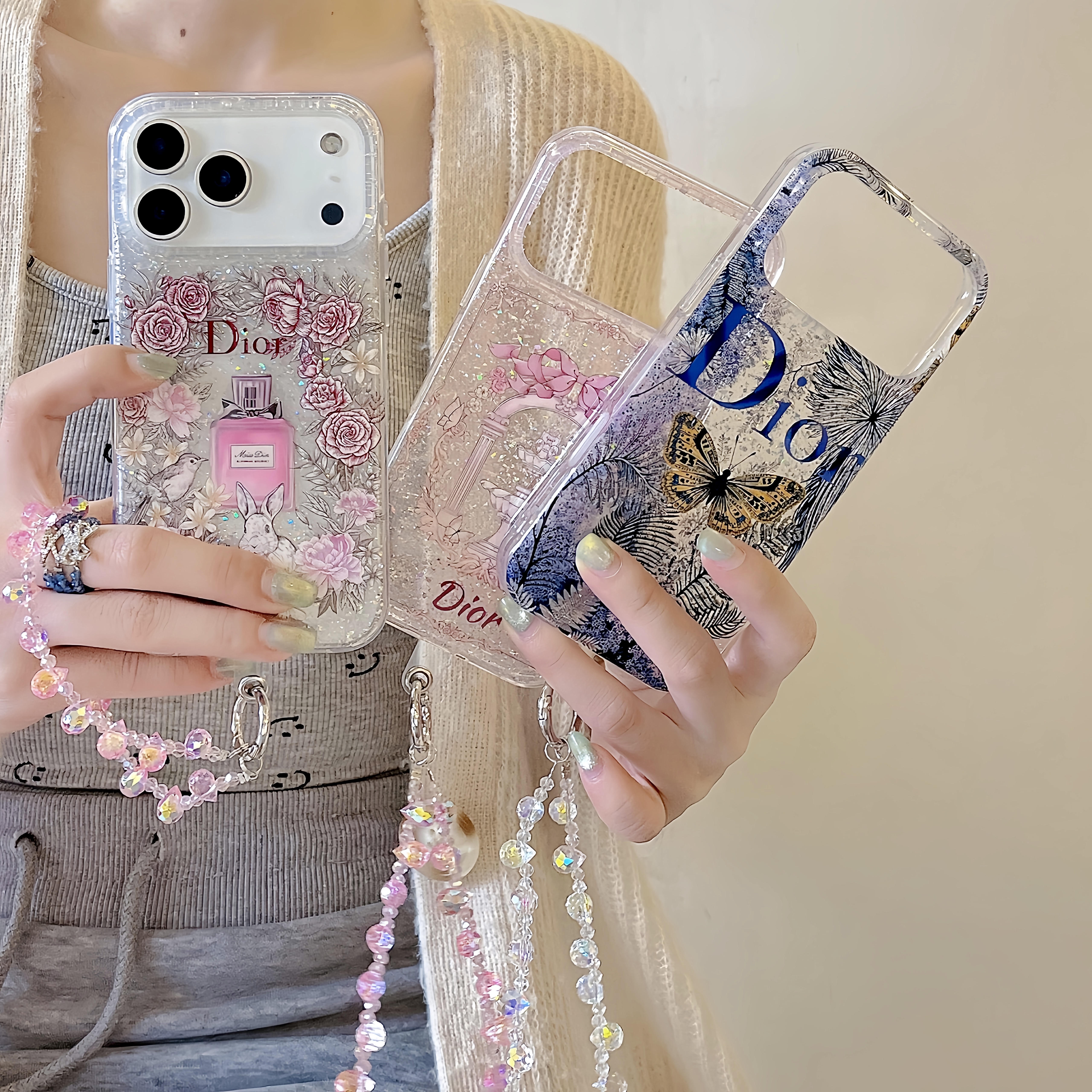 クリスチャン ディオール iPhone17 Pro Maxケース 花モチーフ 春の
