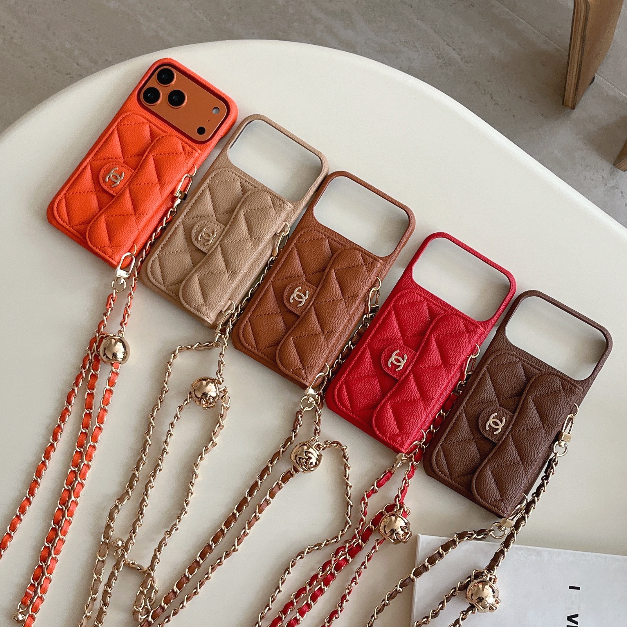 シャネル iPhone17 Pro Maxケース キルティング レザー CHANEL