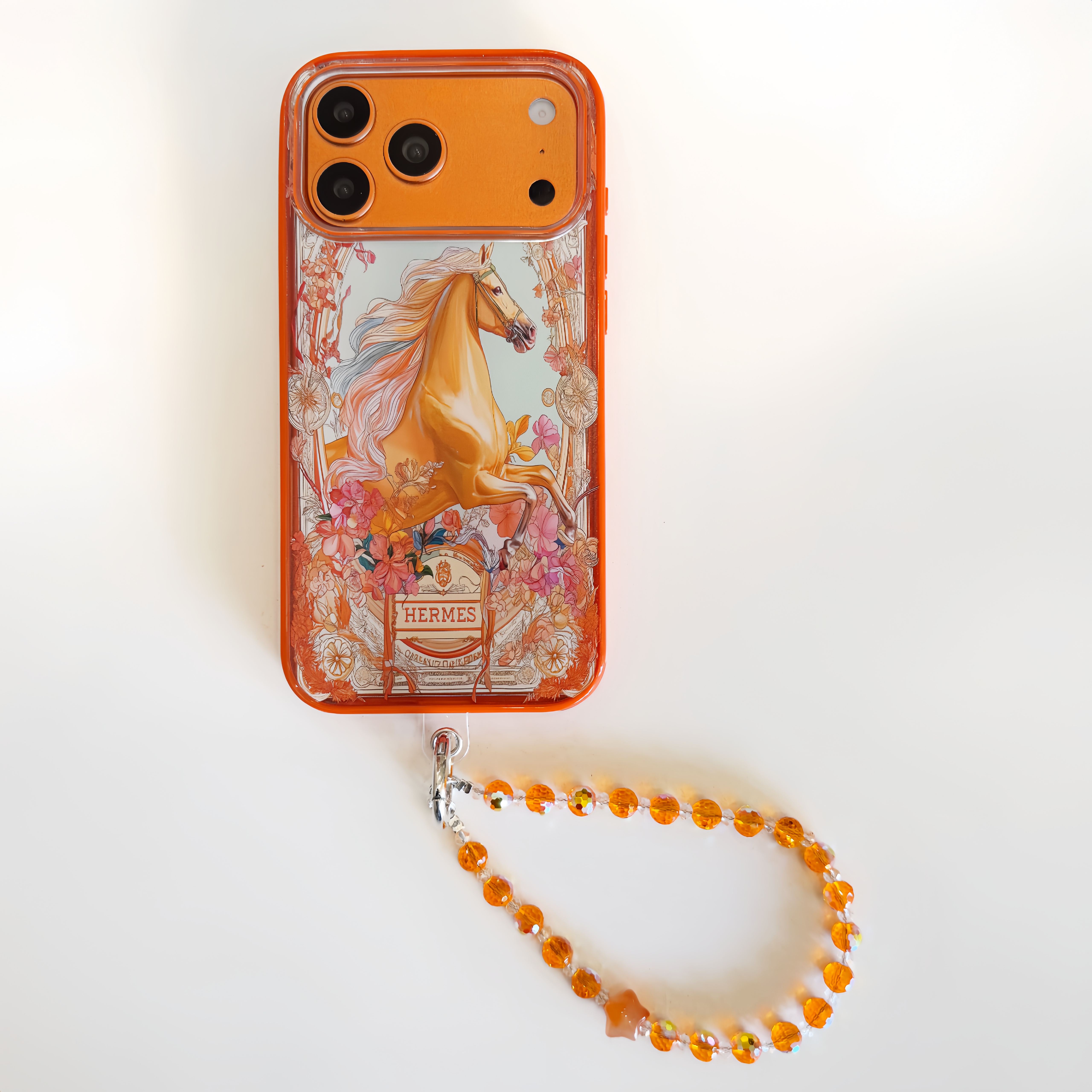 エルメス iPhone17 Pro Maxケース 馬柄 高級感 ゴールドホース HERMES