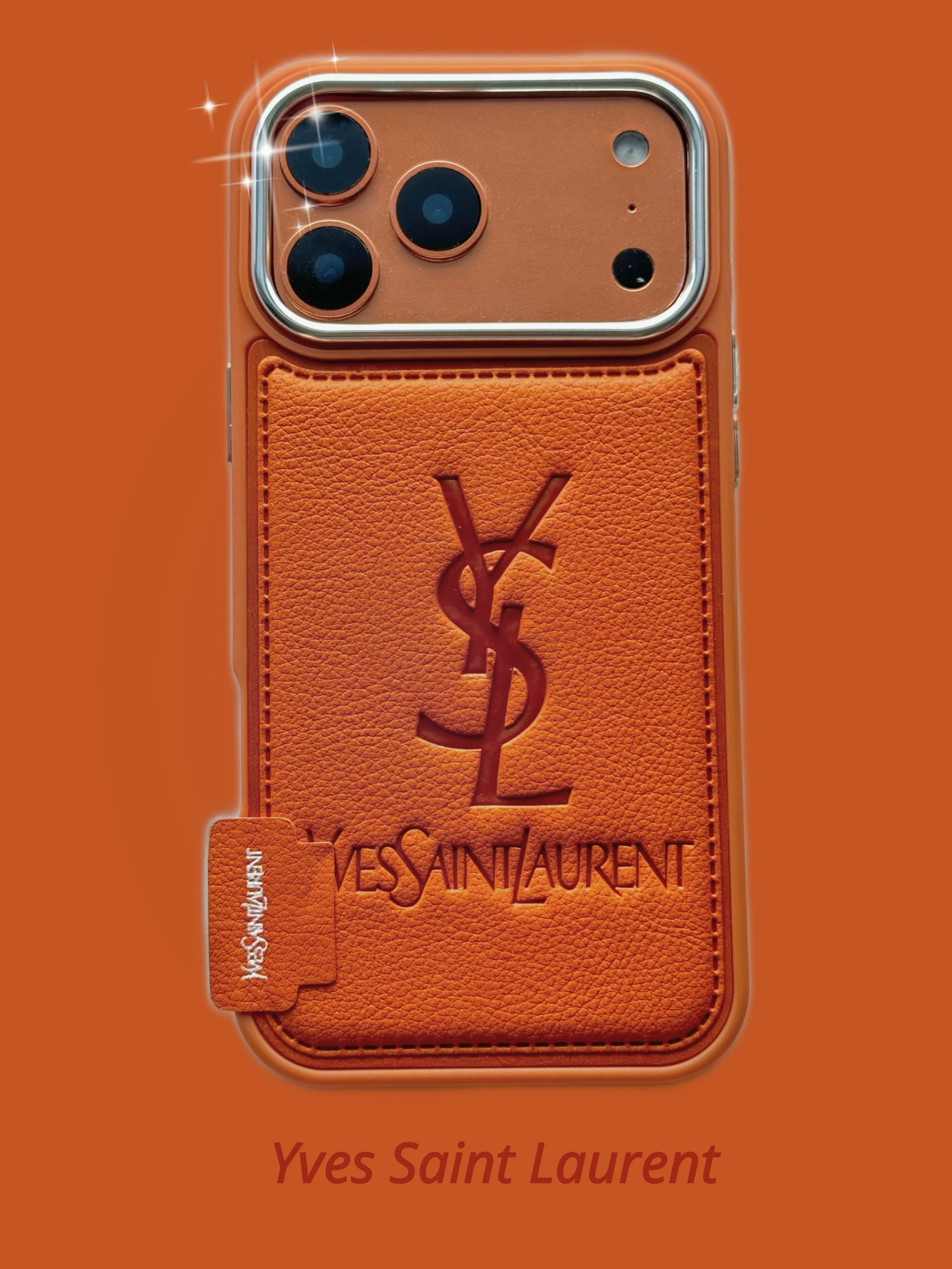 YSL iPhone17 Pro Maxケース レザー 高級感 サンローラン iPhone16 Pro