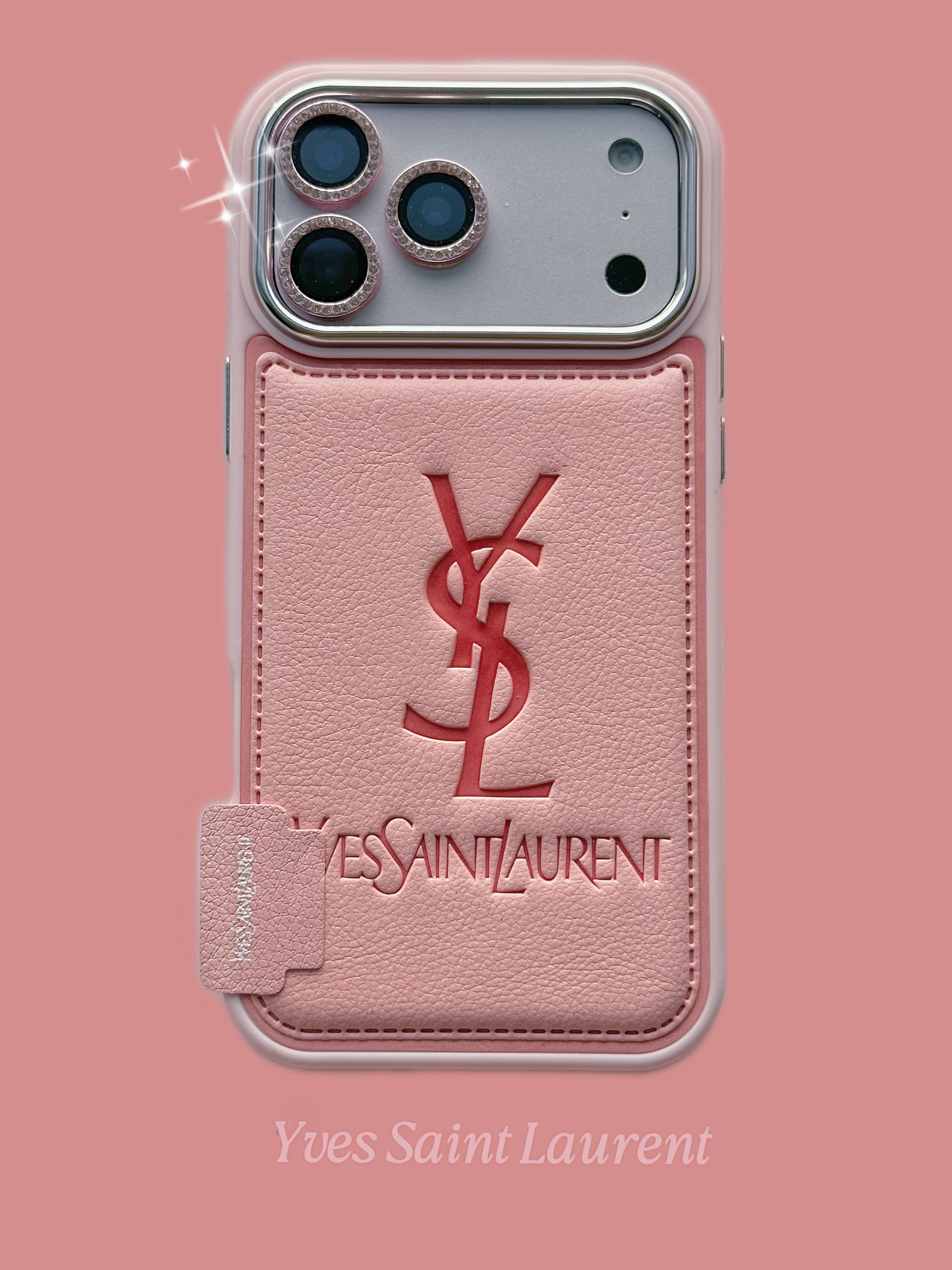 YSL iPhone17 Pro Maxケース レザー 高級感 サンローラン iPhone16 Pro